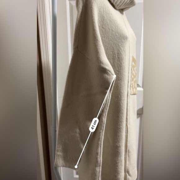 NWT Design Lab Ladies XL Beige Turtleneck Sweater Dress - Picture 15 of 16